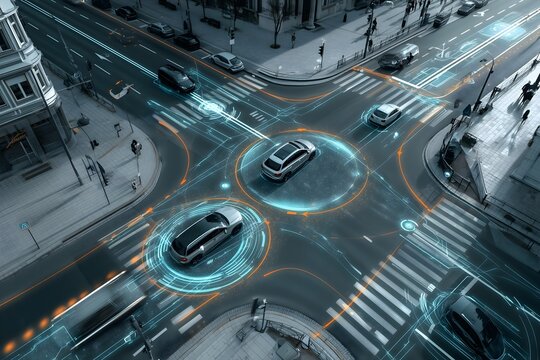 Integrated control system simulation and autonomous driving in smart city intersection