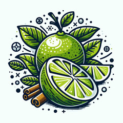 lime illustraion 