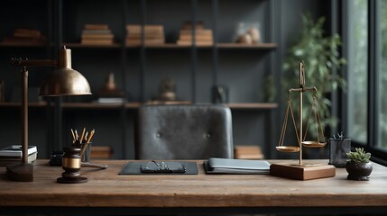 Law office justice scale