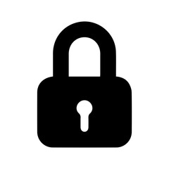 security padlock glyph icon