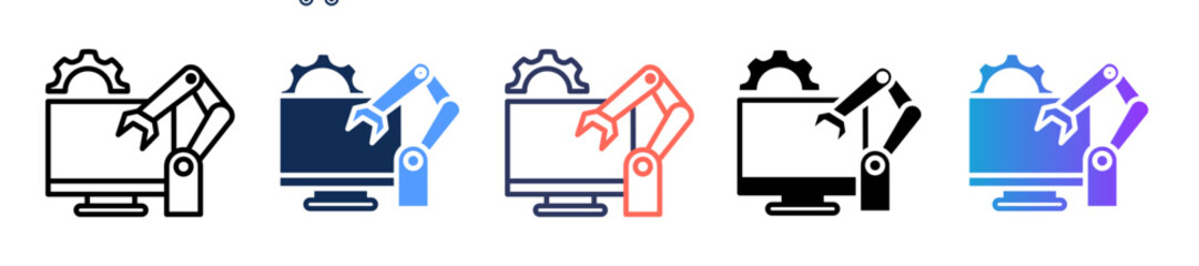 Digital Manufacturing multiple icon