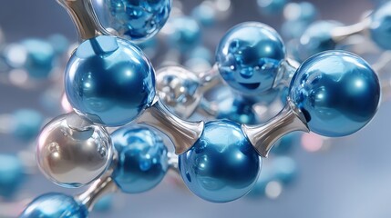 Molecular Structure. Science and Technology. 3D Rendering.