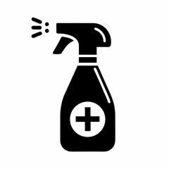 Disinfection spray icon isolated on white background. Vector 