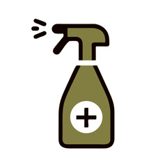 Disinfection spray icon isolated on white background. Vector 