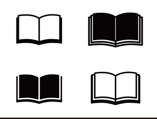 school icon set 03 - book, open, blank, paper, page,Stationery, School