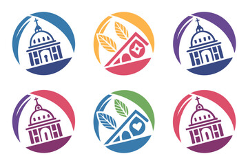 Naklejka premium set of easter eggs