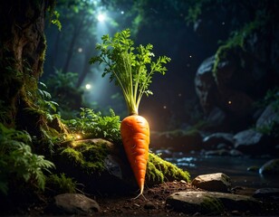 Carrot in mystical forest