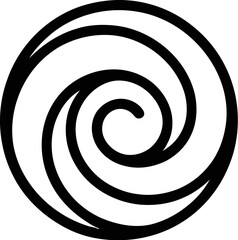 Naklejka premium Abstract spiral logo design vector template download for company branding identity and graphic design vector illustration