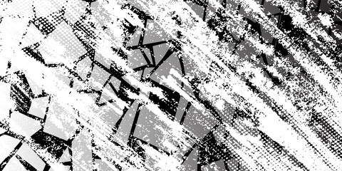 black white brush pattern banner car sticker sporty lines abstract black white color combination grunge brush pattern modern motorsport racing design