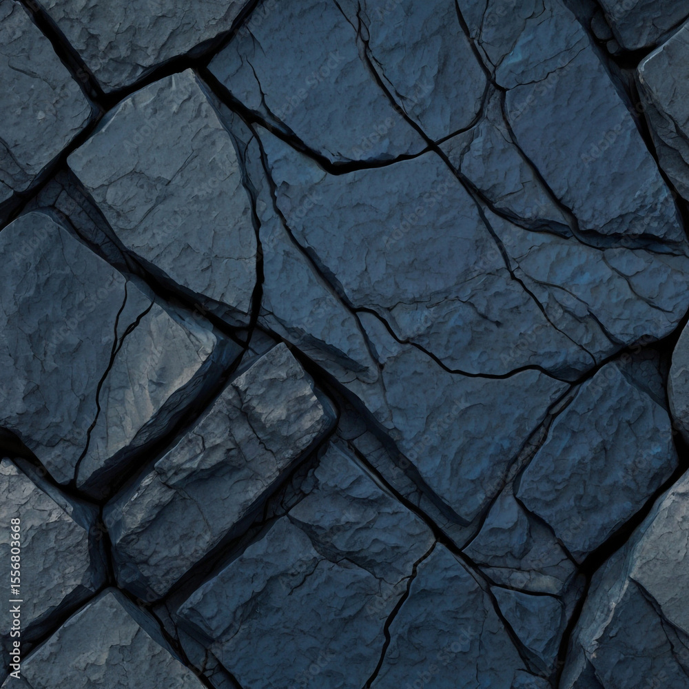 Poster gray rock texture with cracks and rough surface background pattern