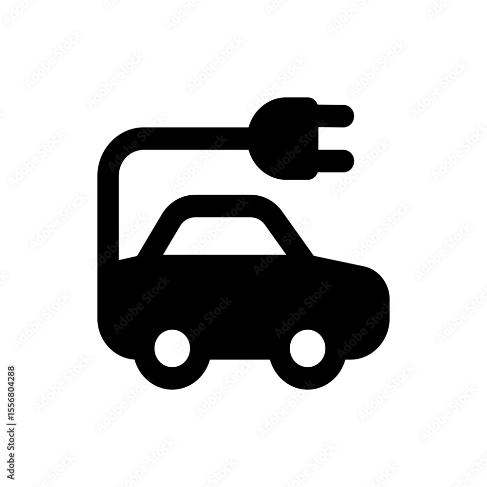 Poster black server rack icon with rounded corners and six horizontal slots on a white background design vi