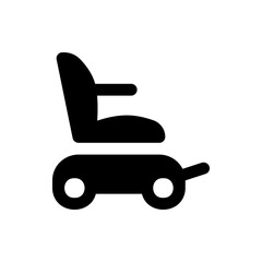 Illustration of a black abstract shape resembling a person bending over with a white rectangle space, simple design