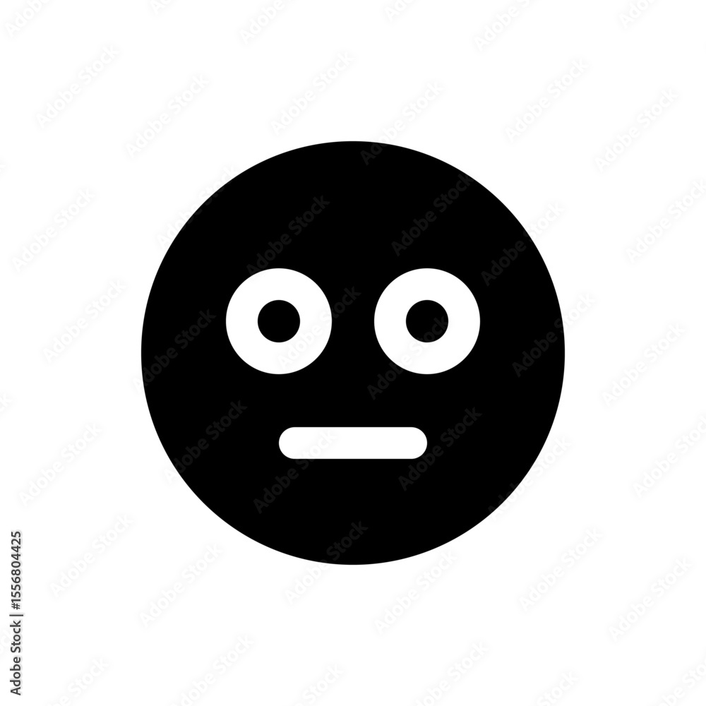 Poster three black circles aligned horizontally on a white background representing a more options interface