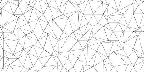 Abstract of simple gray line triangle pattern geometric background. Seamless geometric polygonal repeatable pattern swatch background, Trendy design vector background for web backdrop orpaper print.