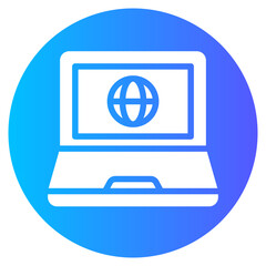 internet gradient icon