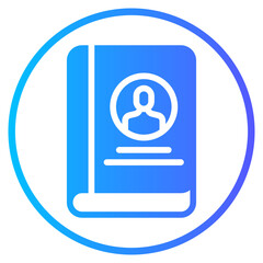 contact book gradient icon