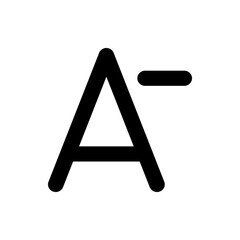 A bold black letter a with a horizontal line above it against a white background in a minimalist style