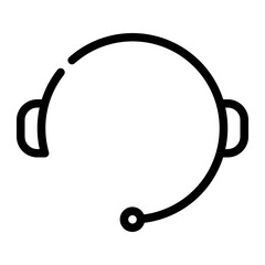 headphones line icon