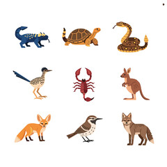 Obraz premium Animal Flat Vector Illustration