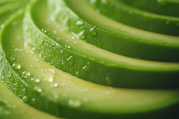 Close up of Sliced Avocado