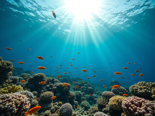 Vibrant Coral Reef Ecosystem: Underwater Biodiversity