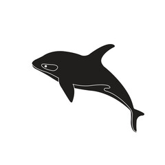 whale silhoutte vector art design illustration