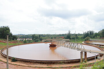 Aluminum bauxite mining site and plant