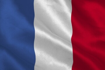 Digitally generated france national flag