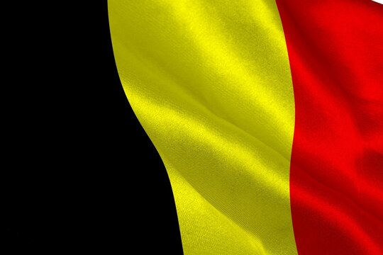 Naklejki Digitally generated belgian national flag