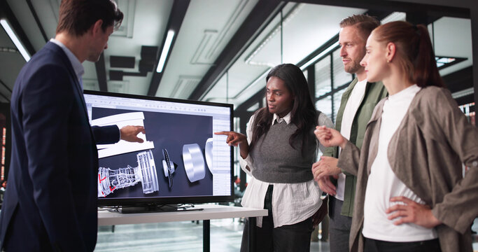 African American Woman Presenting