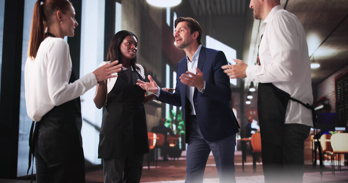 The Restaurant Boss Argues With Diverse Team