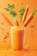 Fresh Carrot Juice Splash. (41)