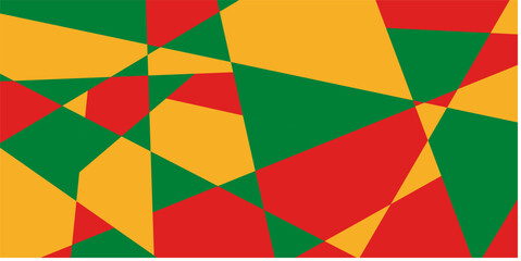 Obraz premium Juneteenth background with abstract shape. Freedom day. June 19. Holiday concept. Template for background with African-American freedom colors