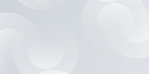 Minimal abstract background with layered white and gray circles, soft gradient design, perfect for modern presentations, web, or print.