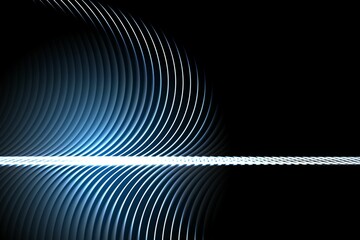 Shiny lines on black background