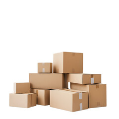 Fototapeta premium stack of cardboard boxes