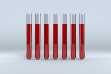Test tube with chemical solution