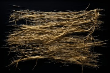Elegant gold threads on a sleek black background creating a striking visual contrast