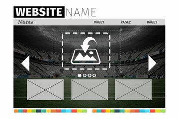 Composite image of build site interface