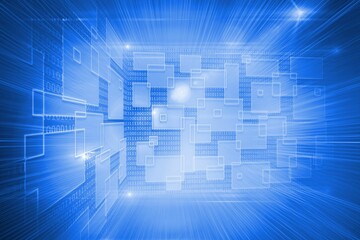 Shiny technological background
