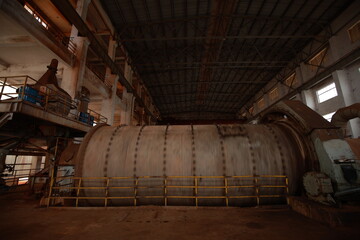 Aluminum bauxite mining site and plant