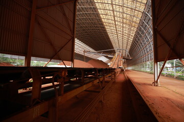 Aluminum bauxite mining site and plant