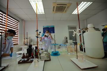 Aluminum bauxite mining site and plant