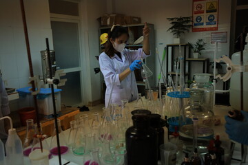 Aluminum bauxite mining site and plant