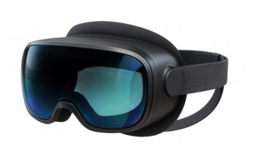 Virtual reality goggles on transparent background, showcasing cutting-edge technology for immersive experiences