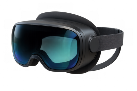 Virtual reality goggles on transparent background, showcasing cutting-edge technology for immersive experiences - Powered by Adobe