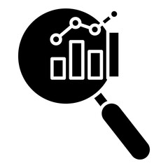 Market Research Glyph Icon