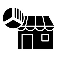 Market Share Glyph Icon