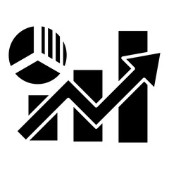 Market Analysis Glyph Icon