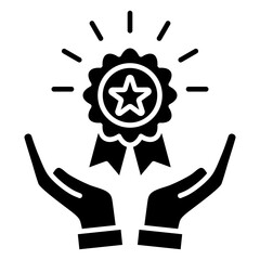 Customer Loyalty Program Glyph Icon